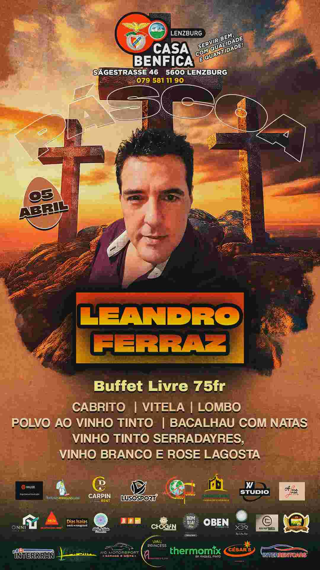 Cartaz do evento Páscoa - Leandro Ferraz