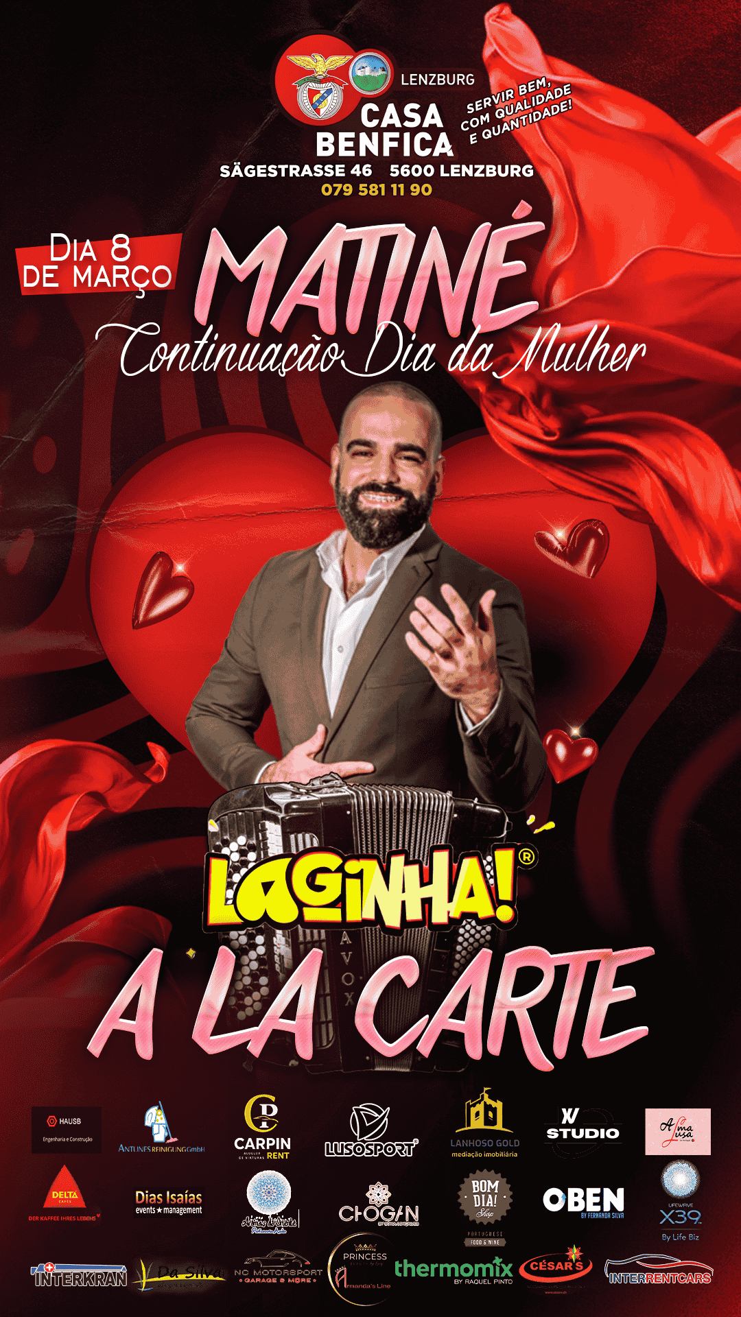 Cartaz do evento Matiné - Continuação Dia da Mulher