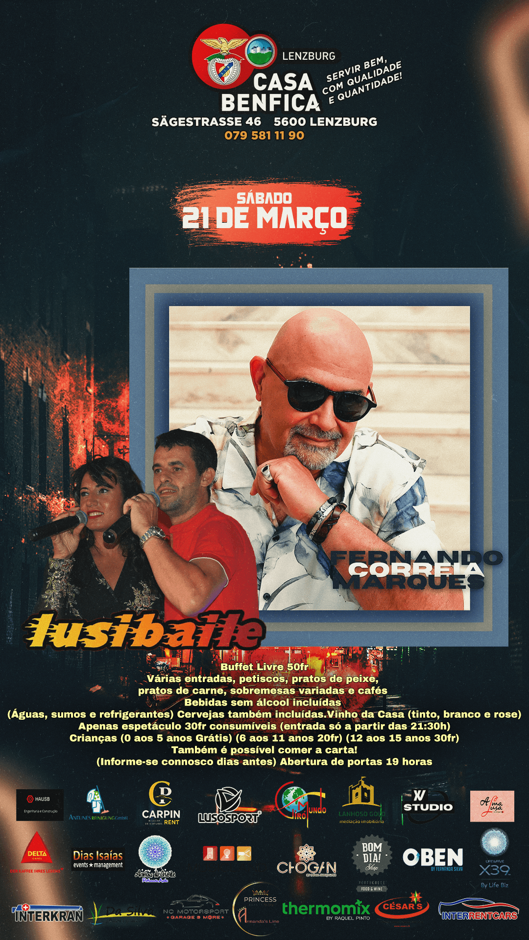 Cartaz do evento Lusibaile & Fernando Correia Marques